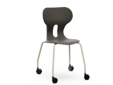 chaise-mila2-4-pieds-roulettes-noir